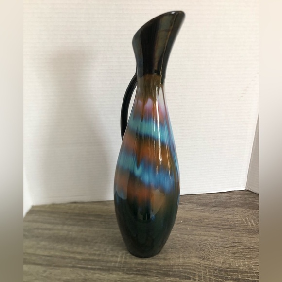 Vtg CCC Rainbow Glaze Pitcher - Picture 2 of 16
